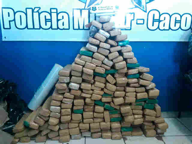 PM e Civil apreendem quase 150kg de maconha em Cacoal
