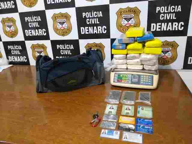 Polícia Civil apreende cerca de 20 kg de drogas após intensa perseguição na BR-364
