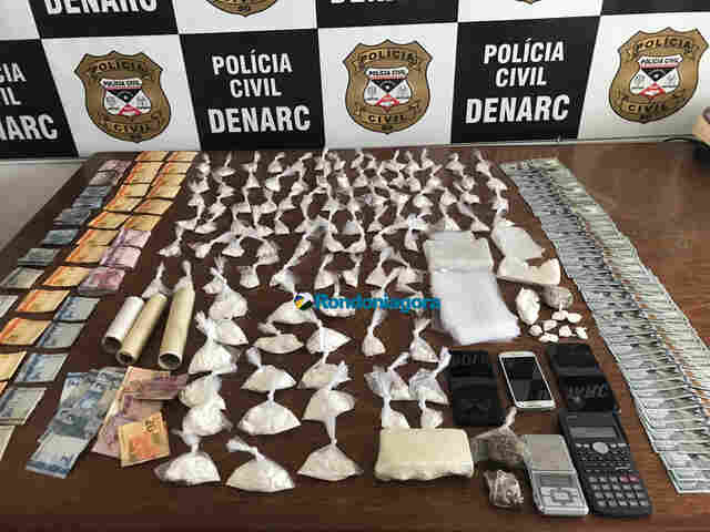 Traficante é preso ao fazer entrega de cocaína próximo ao Denarc, em Porto Velho