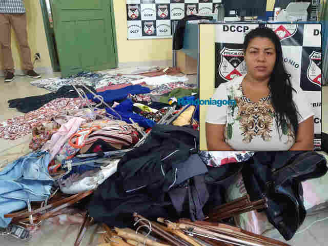 Mulher é presa em Porto Velho suspeita de integrar quadrilha especializada em furtar lojas de roupas no Amazonas