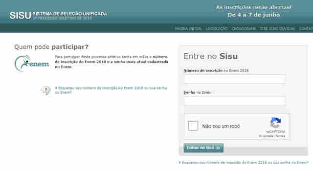 Inscrições para o Sisu encerram nesta sexta-feira