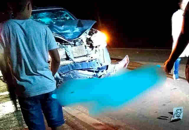 Motorista conduzia moto com lanterna apagada e acaba atropelado e morto