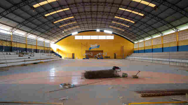 Com execução direta da prefeitura, obras no ginásio Eduardo Lima e Silva entram na fase final