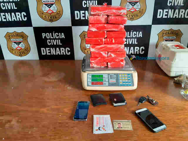 Traficantes são presos com mais de 19 quilos de droga em Porto Velho