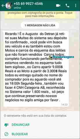 Polícia alerta para golpe com o nome do Detran, que oferece carros, motos e até CNH baratos