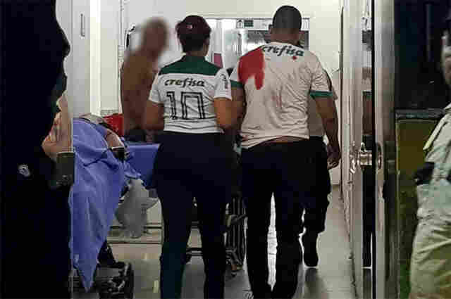 Briga entre torcedores acaba com homem ferido e outro procurado pela Polícia