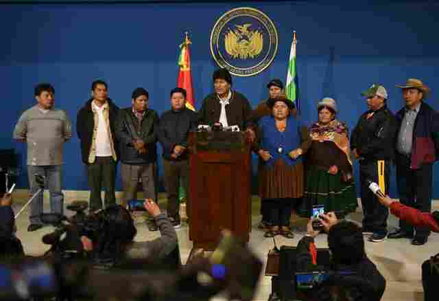 Evo Morales anuncia novas eleições na Bolívia