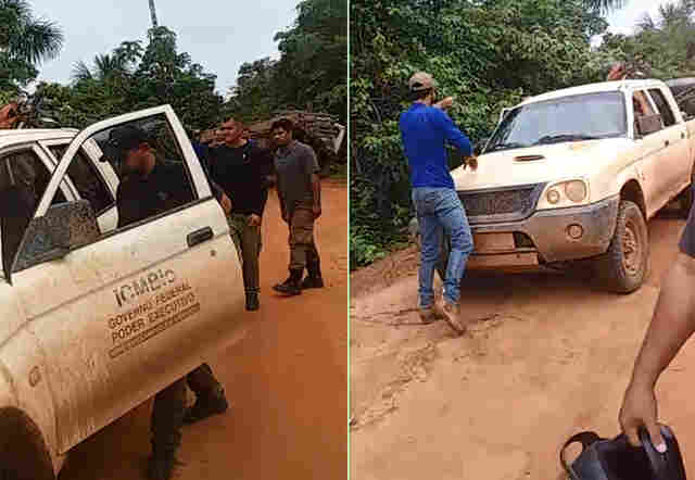 Vídeos comprovam invasões no ramal Soldado da Borracha e mostram equipe do ICMBIO ameaçada e impedida de sair do local