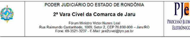 Edital para Conhecimento de Terceiros - Processo: 7000680-67.2020.8.22.0003