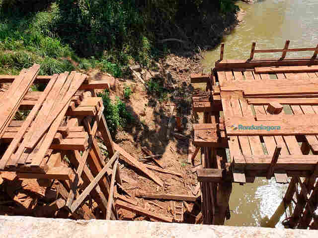 São Carlos e Calderita ficaram isolados por três dias após queda da ponte do Jacu da Vala