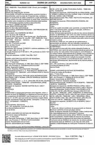 Edital de citação de Interessados ausentes incertos e desconhecidos – Processo 7000967-30.2020.8.22.0003
