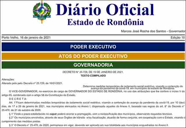 Novo decreto limita acesso a supermercados e farmácias e impõe regras para venda e consumo de bebidas