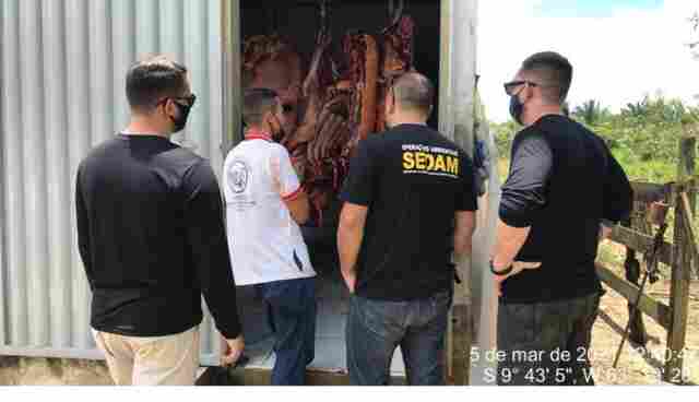 Trabalho conjunto do MP e Sedam resulta em fechamento de abatedouro clandestino em Alto Paraíso