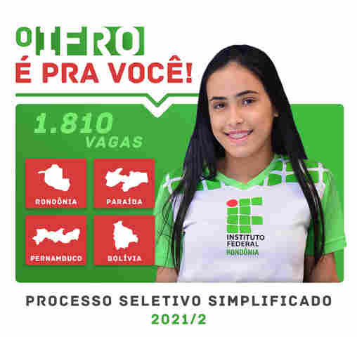 Processo Seletivo Simplificado do IFRO oferece mais de 1.800 vagas em cursos técnicos e de graduação