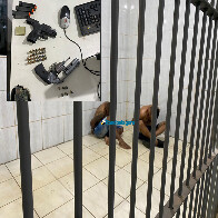 Criminosos fazem família refém, roubam caminhonete, mas acabam presos