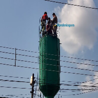 Alta temperatura: trabalhador sobrevivente de pintura em caixa d’água receba alta
