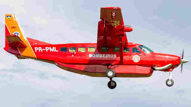 Pane: aeronave dos Bombeiros faz pouso forçado em fazenda