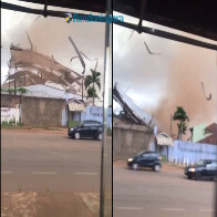 Vídeo: Temporal com forte ventania causa destruição em bairros de Porto Velho