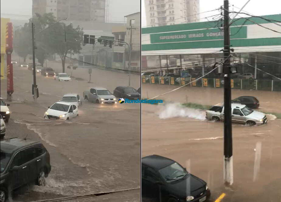 Vídeos: Temporal causa grandes alagações em Porto Velho