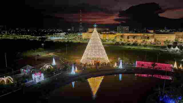 Parque da Cidade já sofre ação de vândalos dias após ser reaberto para o Natal Porto Luz