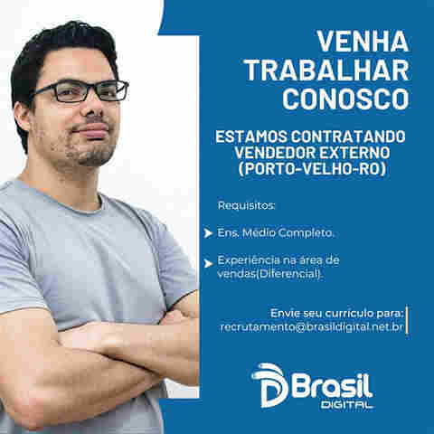Brasil Digital tem vagas abertas para emprego em Porto Velho
