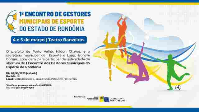 Esporte: encontro de gestores inicia neste sábado com mais de 80 inscritos