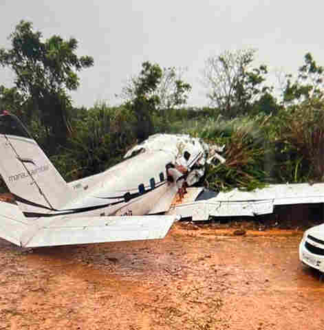 Divulgada a lista dos 14 ocupantes que morreram em queda de Avião no Amazonas