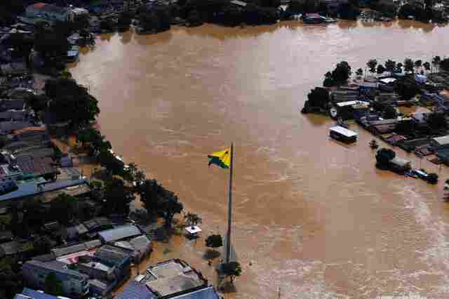Com 17,68 metros, rio Acre registra a terceira maior enchente da historia em Rio Branco