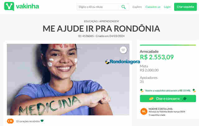 Estudante do Maranhão que ganhou bolsa do Prouni pede ajuda para cursar Medicina em Rondônia