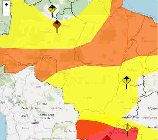 Inmet emite novo alerta de perigo para chuvas intensas em Rondônia