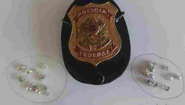 PF prende dois homens com 25 pedras de diamante extraídas da reserva Roosevelt