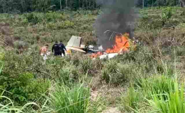 Avião cai no Acre e Governo confirma uma morte