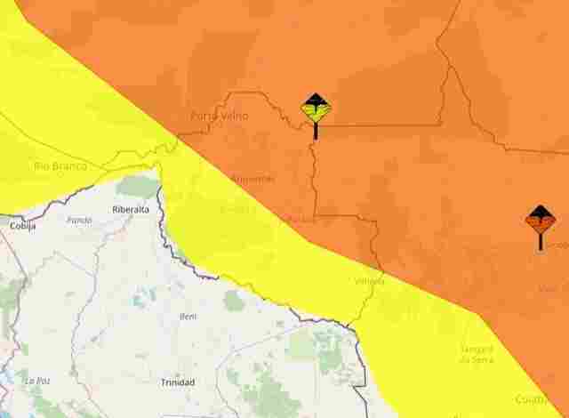 Inmet emite dois alertas de chuvas intensas para Rondônia; ventos devem chegar a 100 km/h