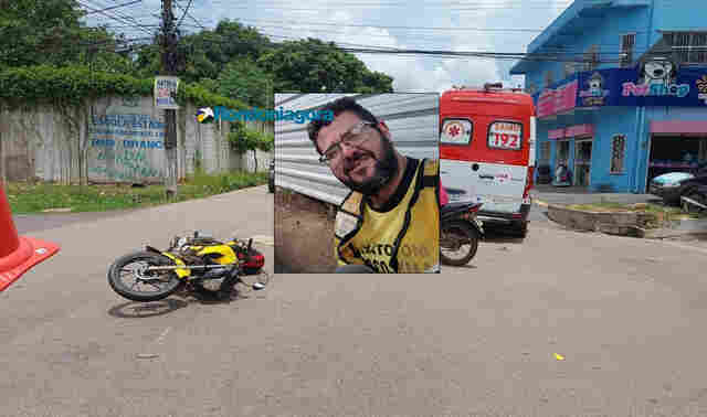 Vídeo: morre mototaxista que ficou gravemente ferido em acidente após carro avançar preferencial