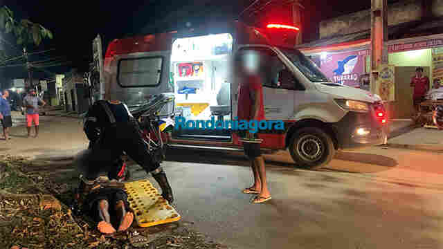 Motociclista é atropelado por carro e motorista foge na Mamoré