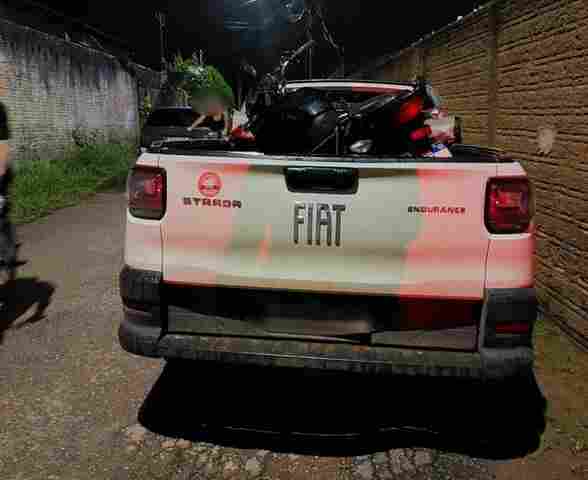 Empresário e genro são amarrados e roubados, mas recuperam moto e carro através do GPS