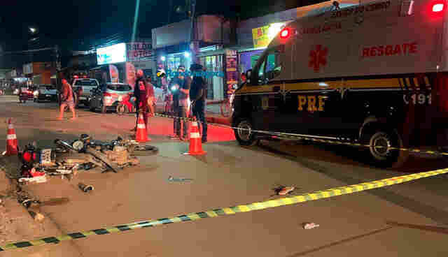 Colisão frontal entre motos deixa homem gravemente ferido na capital