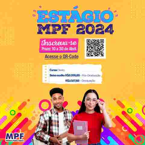 MPF está com inscrições abertas para concurso de estágio em Direito