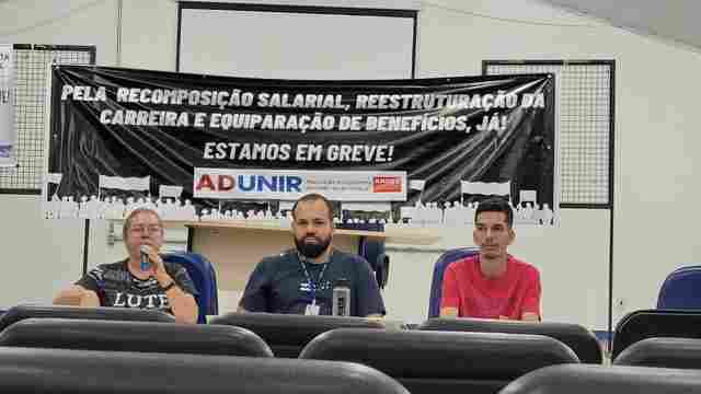 Professores da Unir decidem entrar em greve
