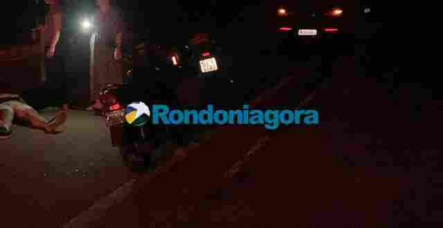 Jovem fica ferido após colisão na rua da Beira
