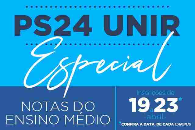 Unir abre seleção 2024 via notas do ensino médio