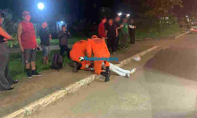 Motociclista atropela acadêmica e foge sem prestar socorro; vítima desmaiou