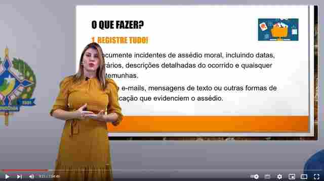 Psicóloga do TJRO palestra sobre assédio moral e sexual para professores da rede estadual
