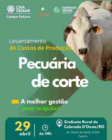 Projeto O Campo Futuro chega a Rondônia para fortalecer a pecuária de corte de confinamento