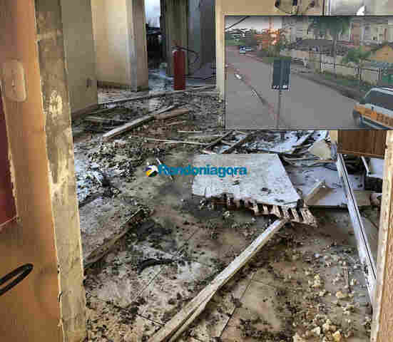 Câmeras em rua registram explosão que deixou duas pessoas gravemente feridas em Porto Velho