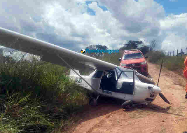 Avião de pequeno porte faz pouso de emergência em Ouro Preto do Oeste