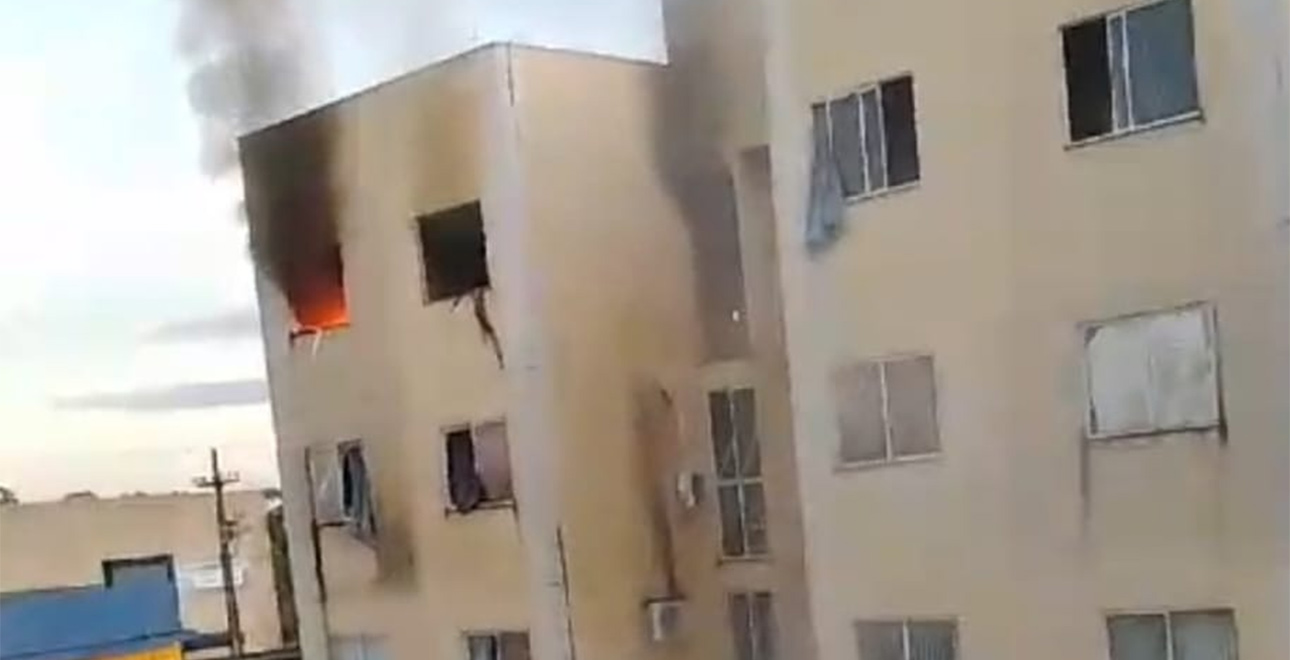 Mulher vítima de explosão em apartamento é transferida para UTI do Hospital de Base