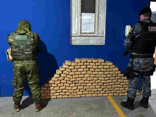 Nova ação da PM e PF apreende mais de 180 kg de maconha em Rondônia