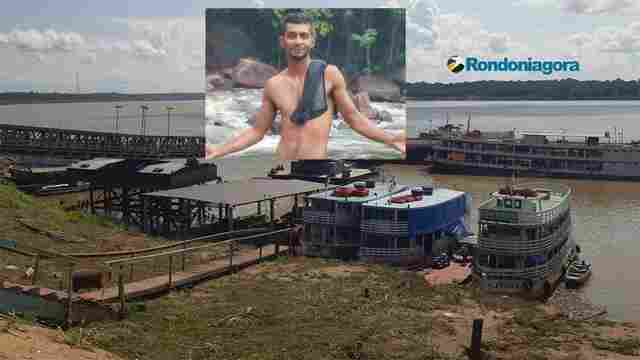 Trabalhador morre após cair de balsa no rio Madeira, em Porto Velho