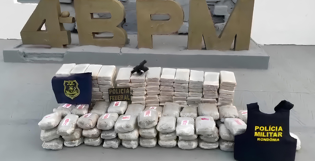 Operação da PF e PM apreende quase 200 kg de drogas em Cacoal